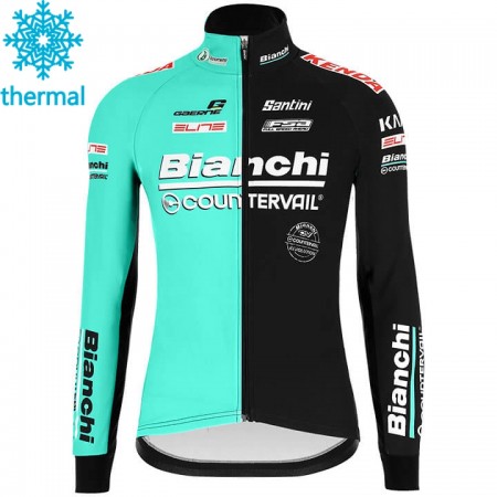 Maillot vélo 2020 Bianchi Countervail Hiver Thermal Fleece N001